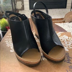 Free People Mule Wedge, black sz. 38